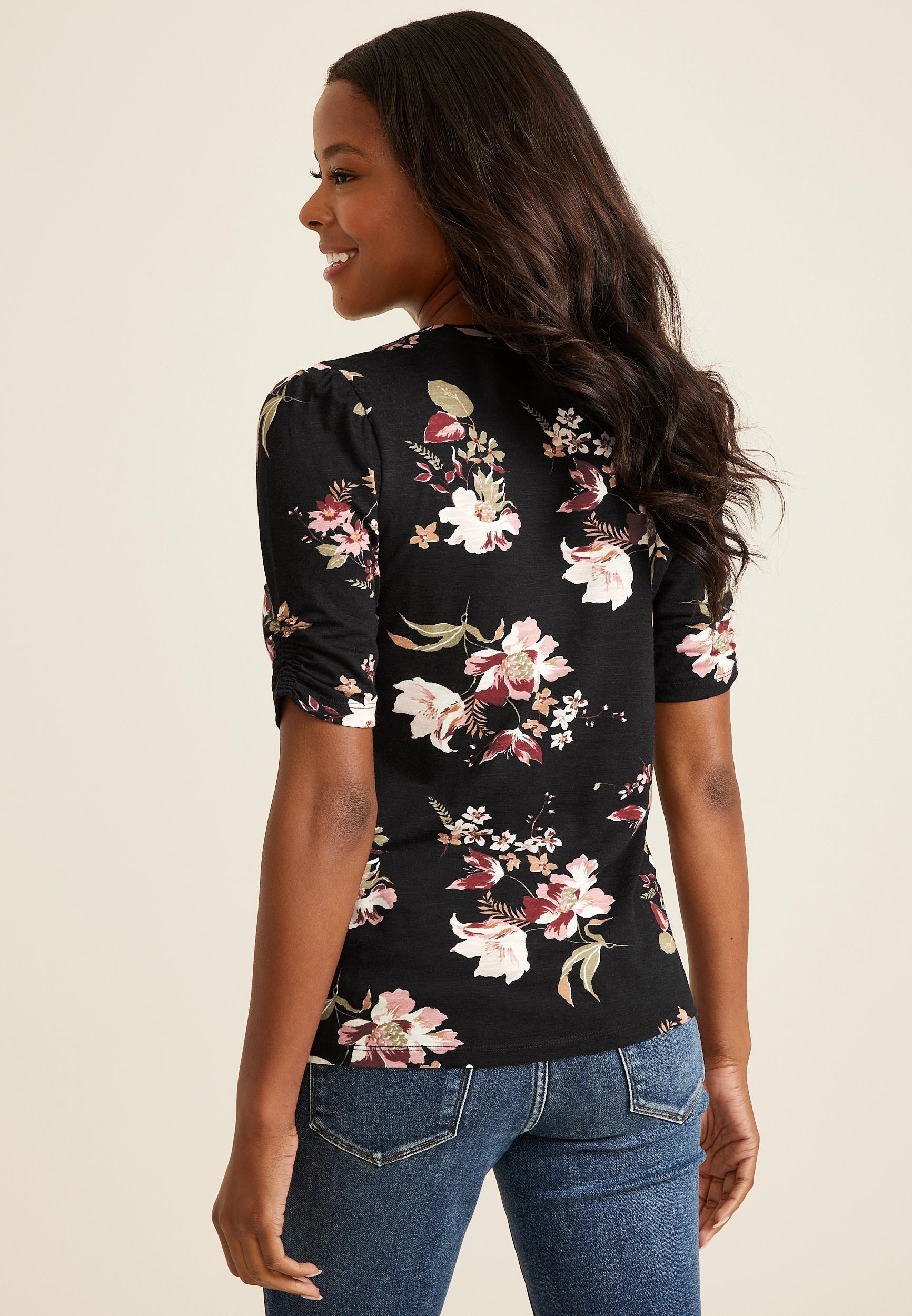Parktown Floral Puff Sleeve Top Product Image