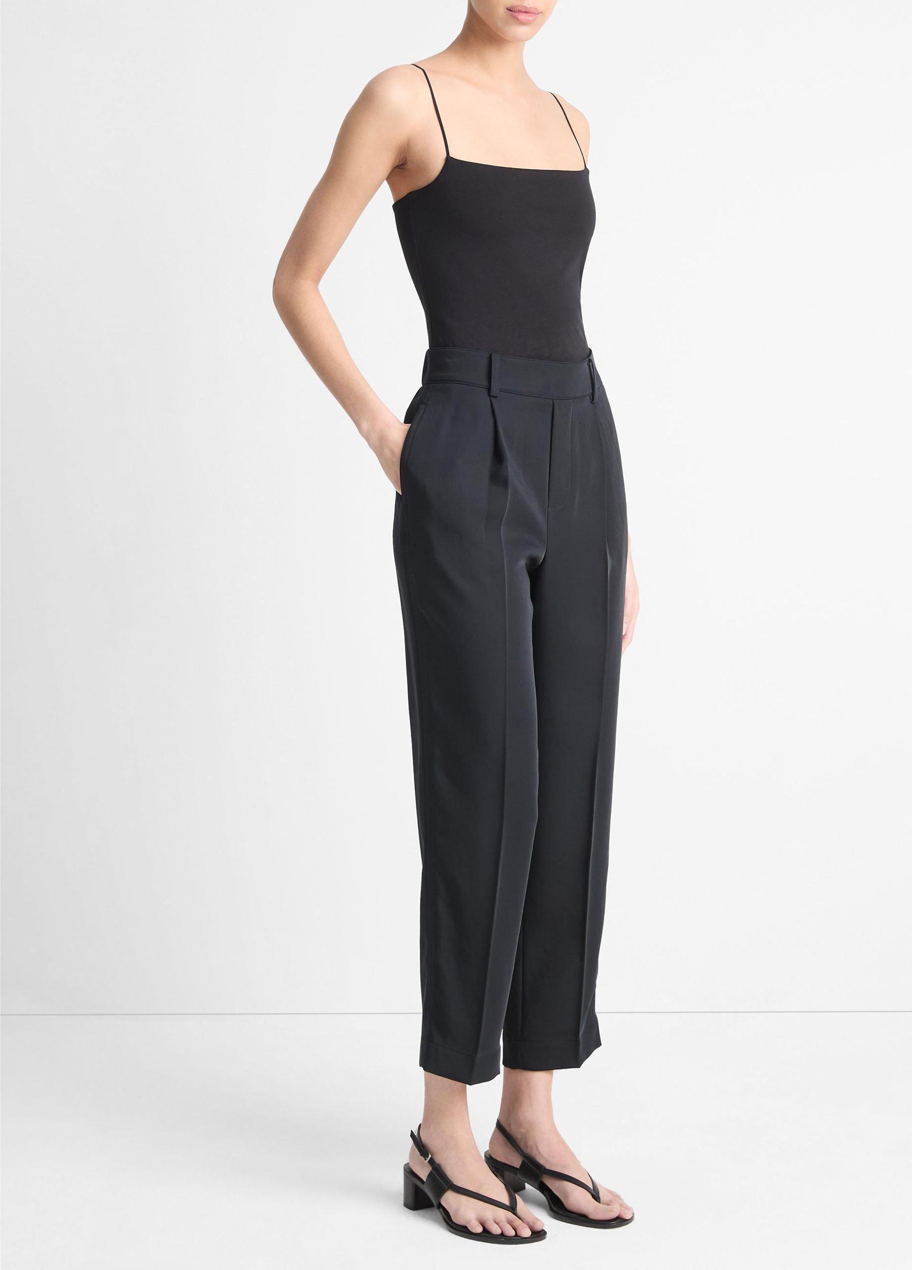 Womens Mid-Rise Tapered Pull-On Pant, Coastal Blue, Size L Vince Product Image