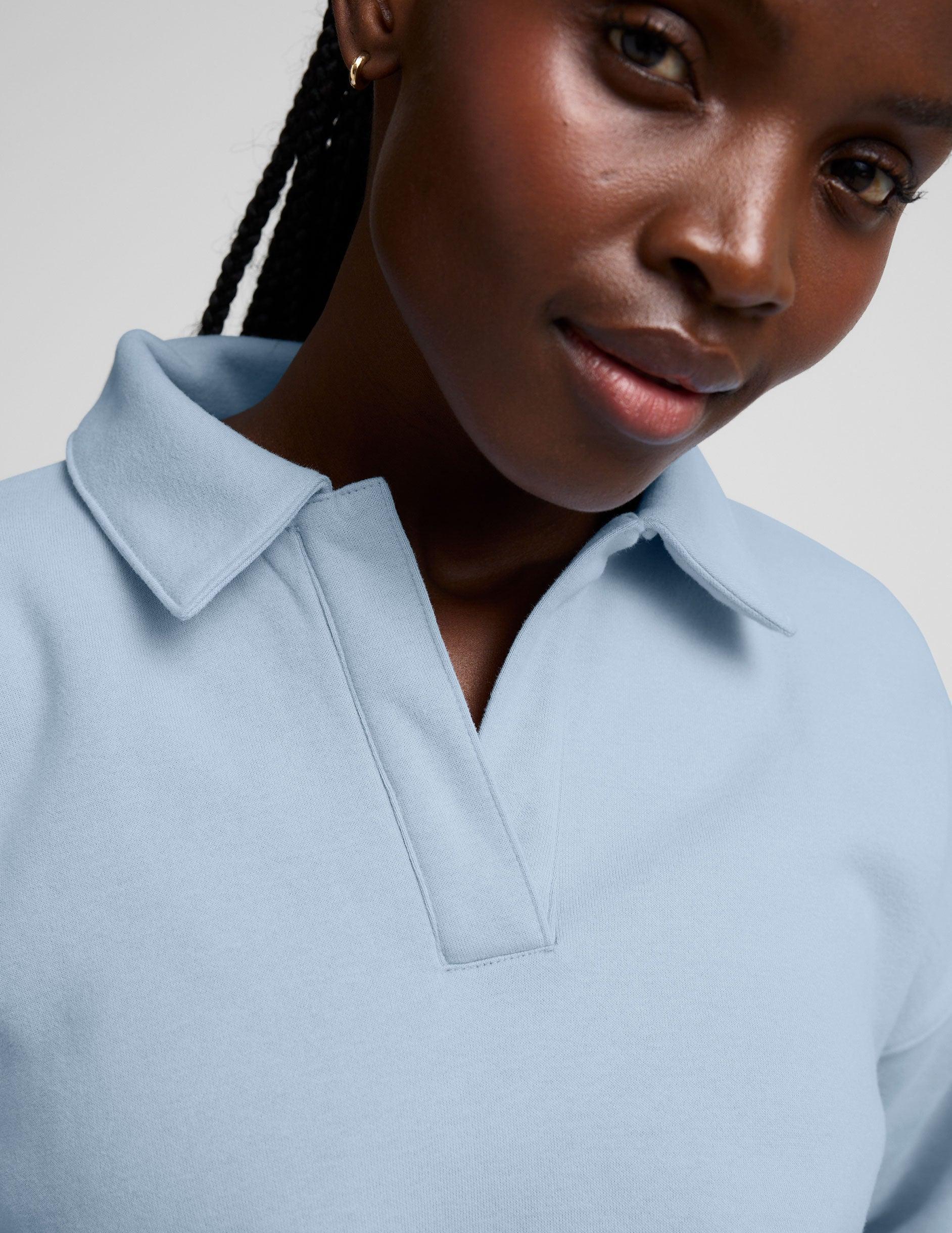 LuxeFleece Collared Sweatshirt Product Image