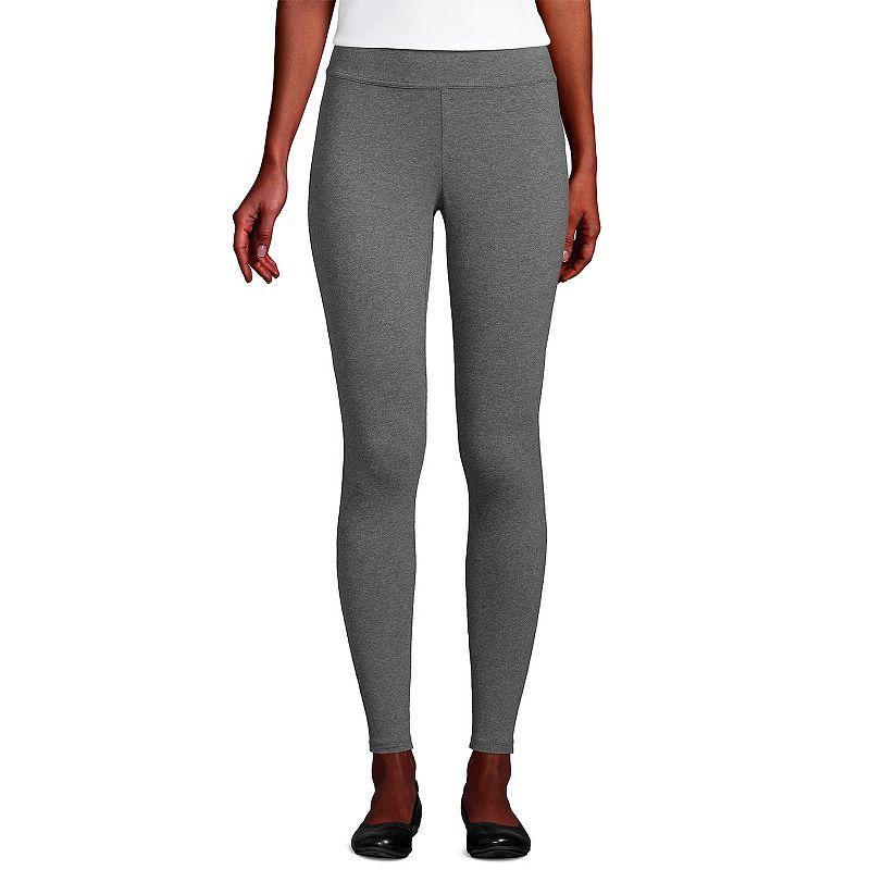 Women's Lands' End Starfish Knit Leggings, Size: Medium Tall, Grey Heather Product Image