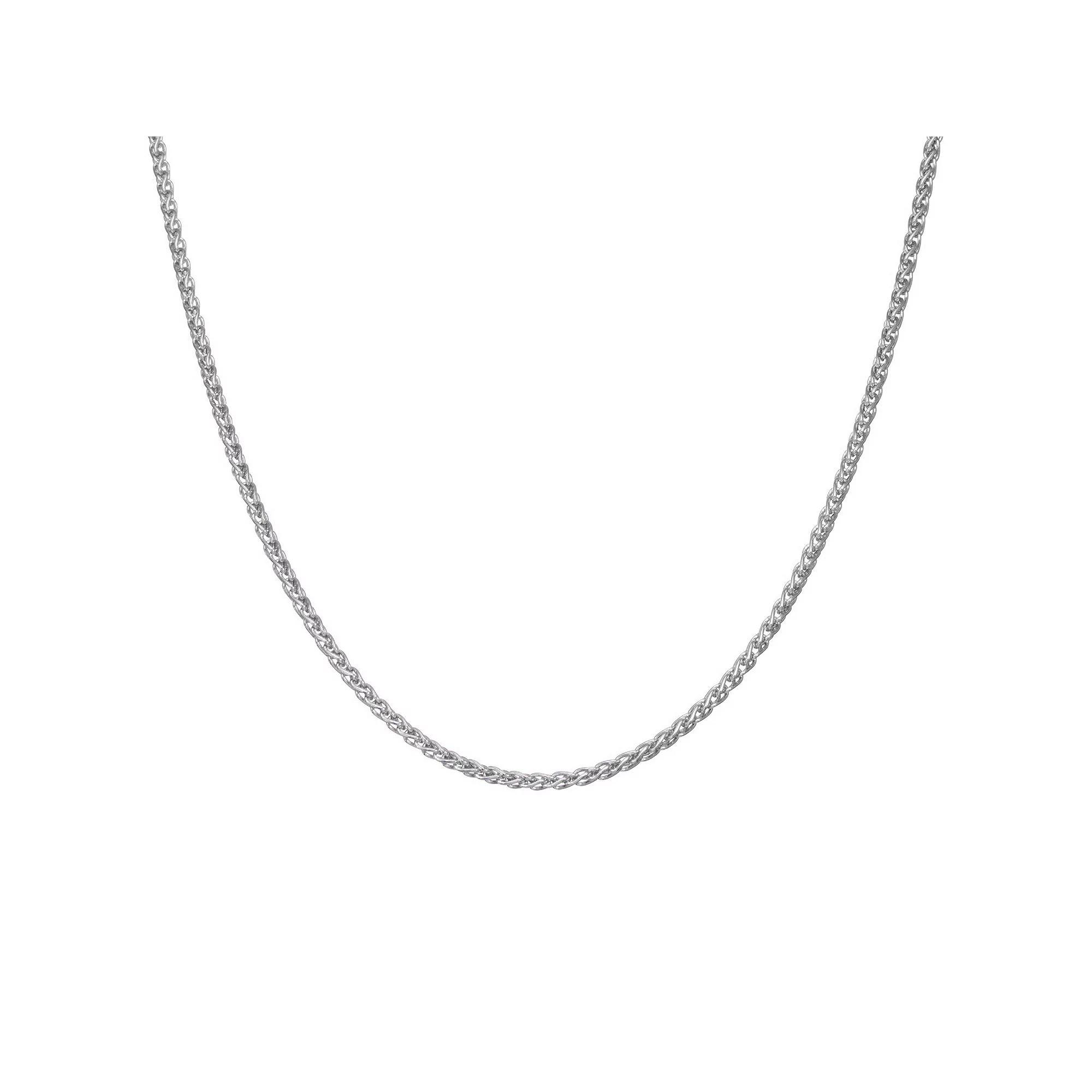 Giorgio di Vicenza Sterling Silver Wheat Chain Necklace, Womens Product Image
