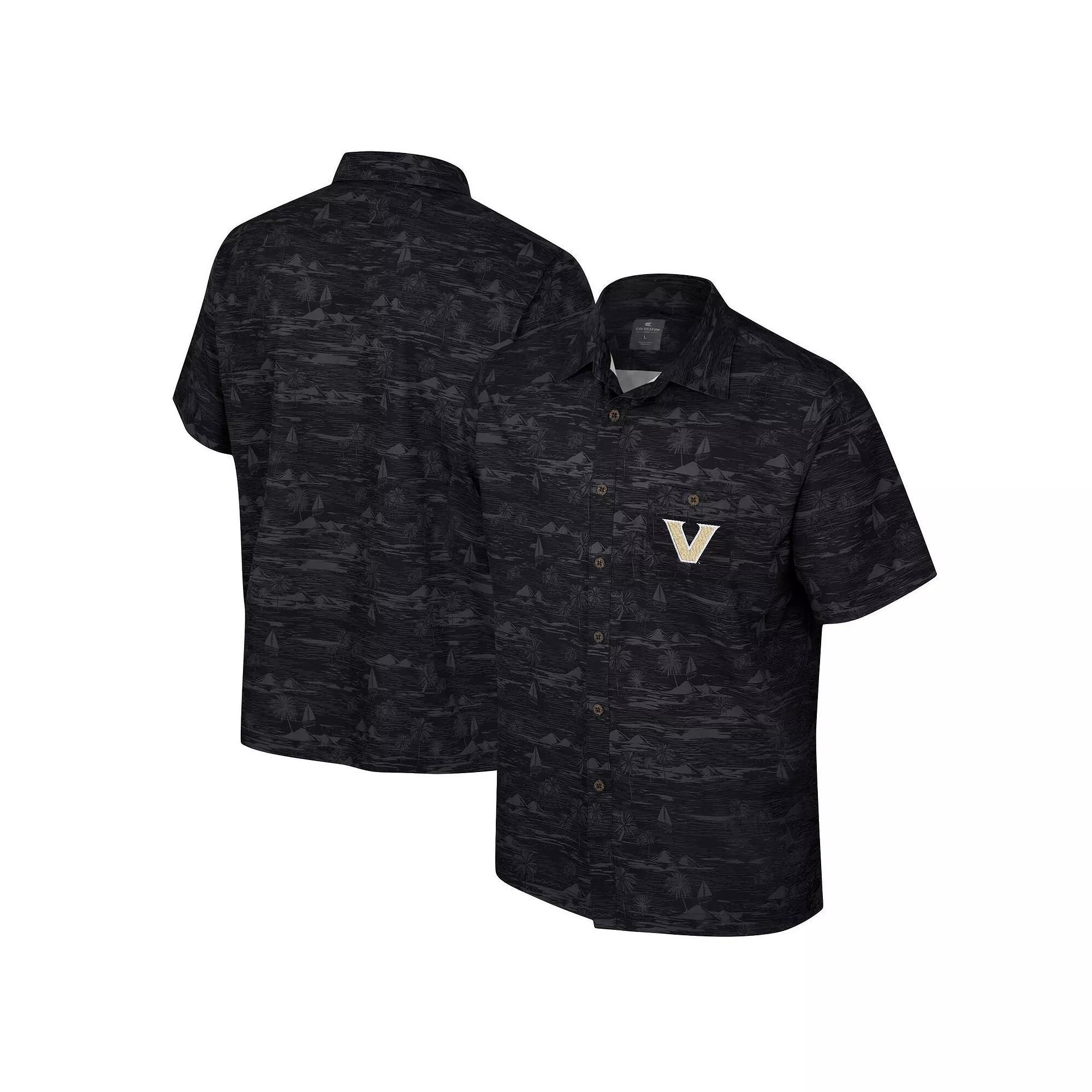 Men's Colosseum Royal Pitt Panthers Ozark Button-Up Shirt, Size: Medium, Blue Product Image