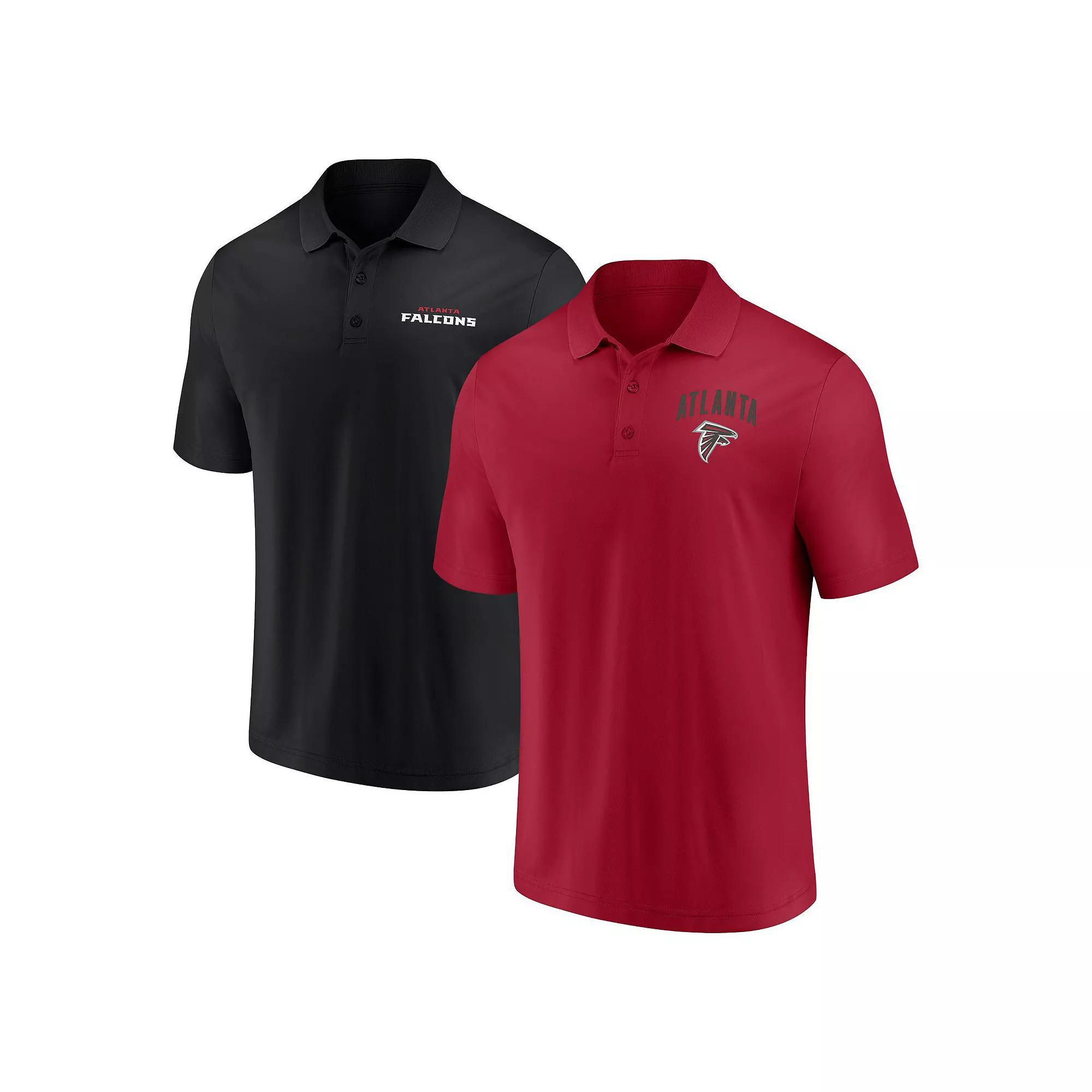 Mens Fanatics Atlanta Falcons Lockup Two-Pack Polo Set Product Image
