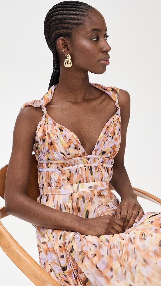 AMUR Neve Pleated Chiffon Dress | Shopbop Product Image