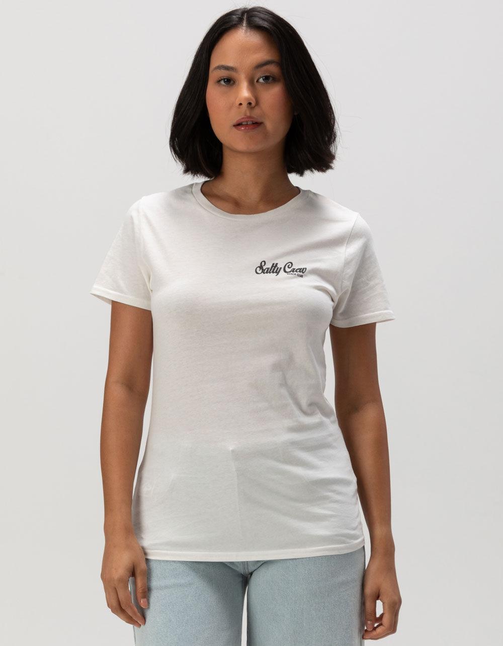 SALTY CREW Tropical Womens Boyfriend Tee - OFF WHITE Product Image