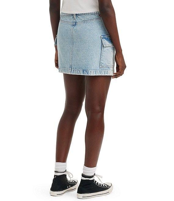 Levi's® Mid Rise Cargo Pocket Mini Denim Skirt Product Image
