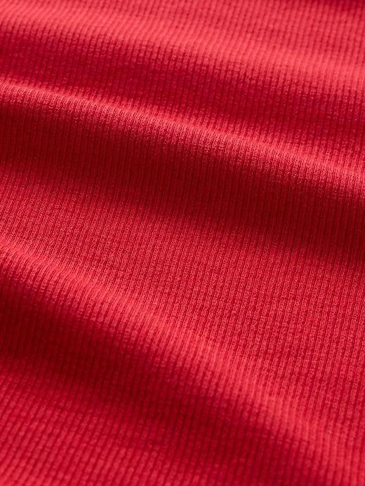 Modern Rib Cropped Boatneck T-Shirt Product Image