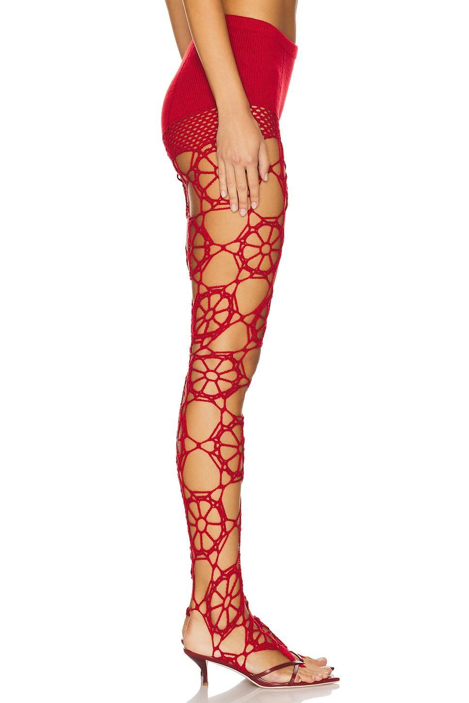 Floral Crochet Leggings nastyamasha Product Image