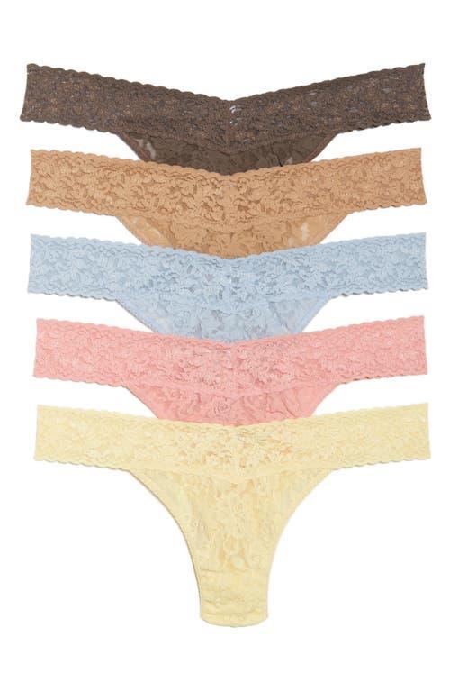 Hanky Panky Signature Original-Rise Thongs, Set of 5 Product Image