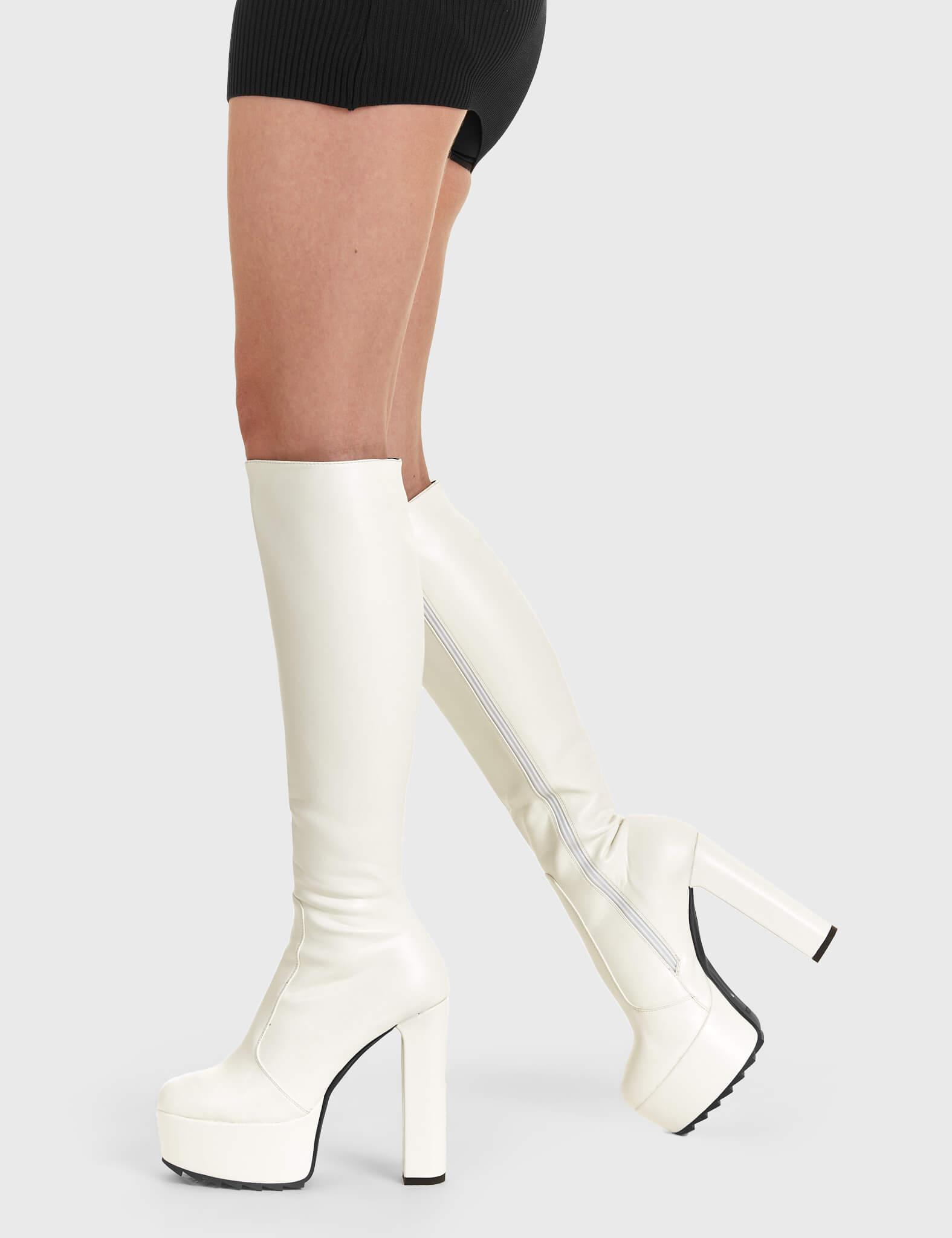 Can't Stand You Platform Knee High Boots Product Image