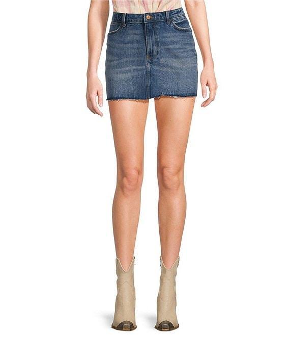 Wrangler® Sierra High Rise Denim Mini Skirt Product Image
