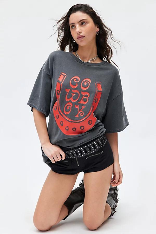 Cowboy Horseshoe Graphic T-Shirt Dress Womens at Urban Outfitters Product Image