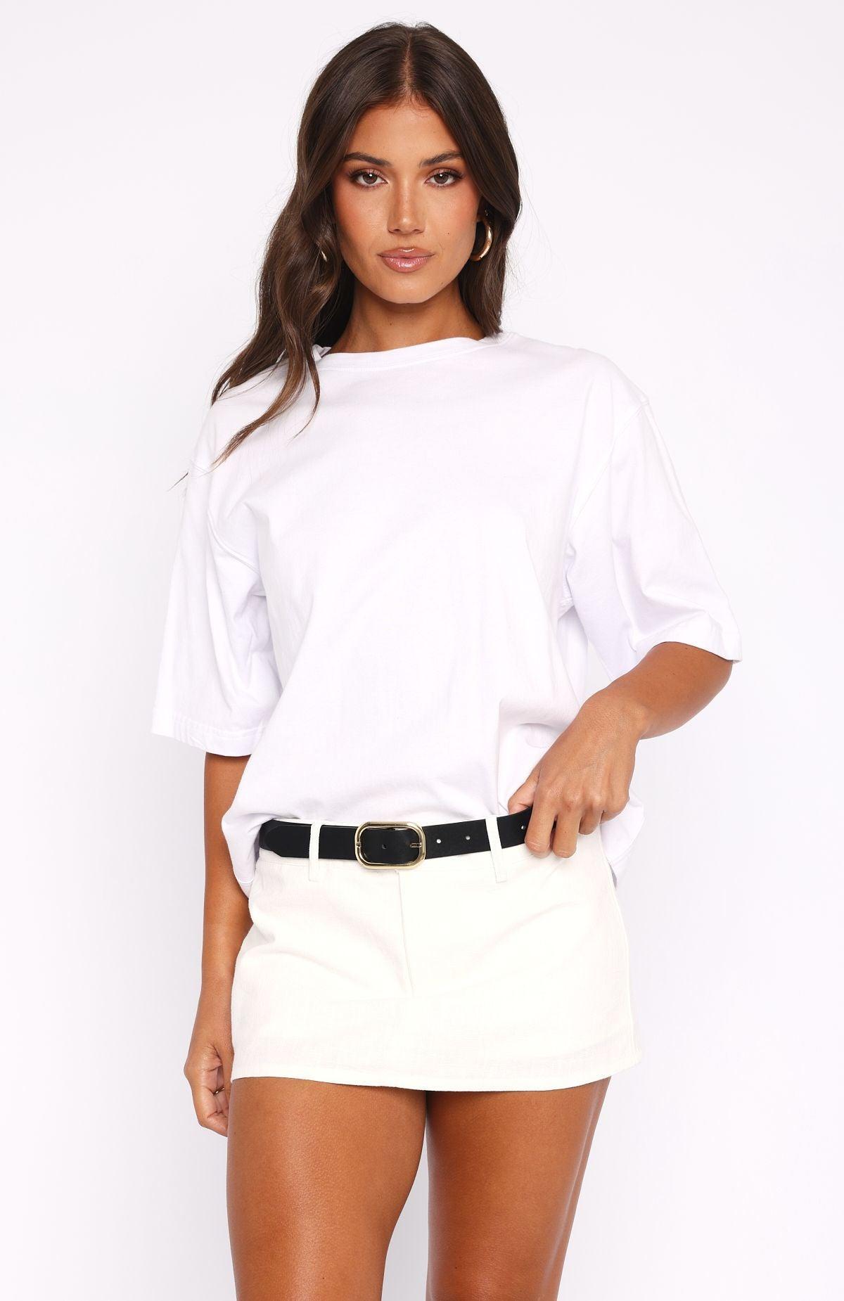 Selfish Behaviour Mini Skort White Product Image