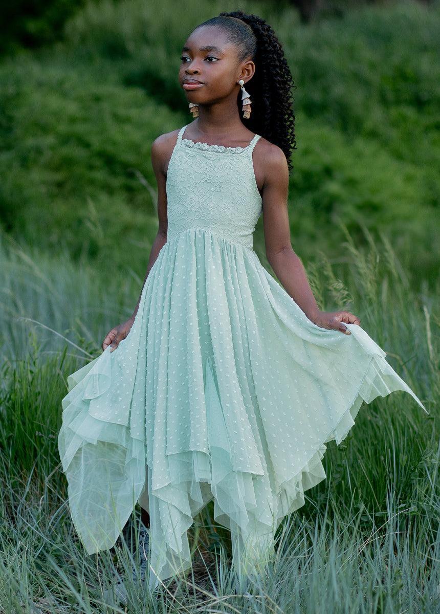 Oliviah Dress in Sweet Pea Girls Product Image