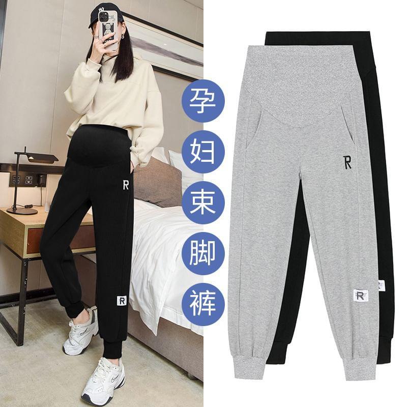 Maternity Lettering Sweatpants Product Image