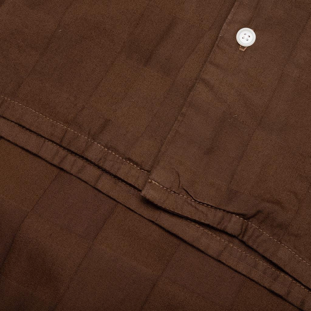 Checkered Sport Shirt - Chocolate Male Product Image