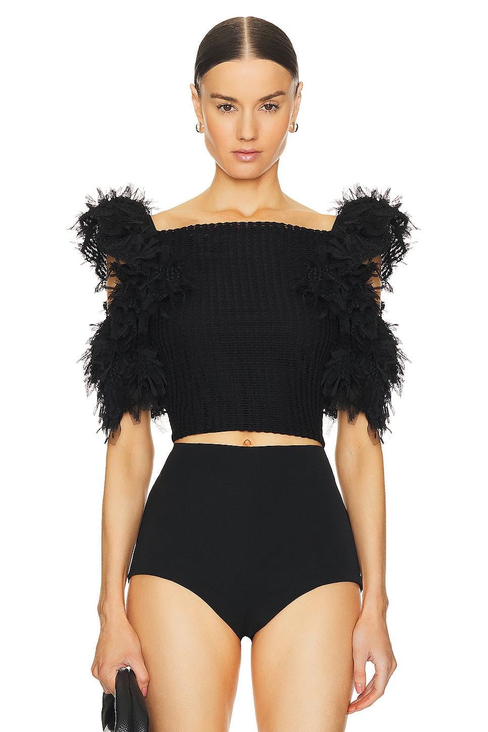 Gauze Mesh Blouse Susan Fang Product Image