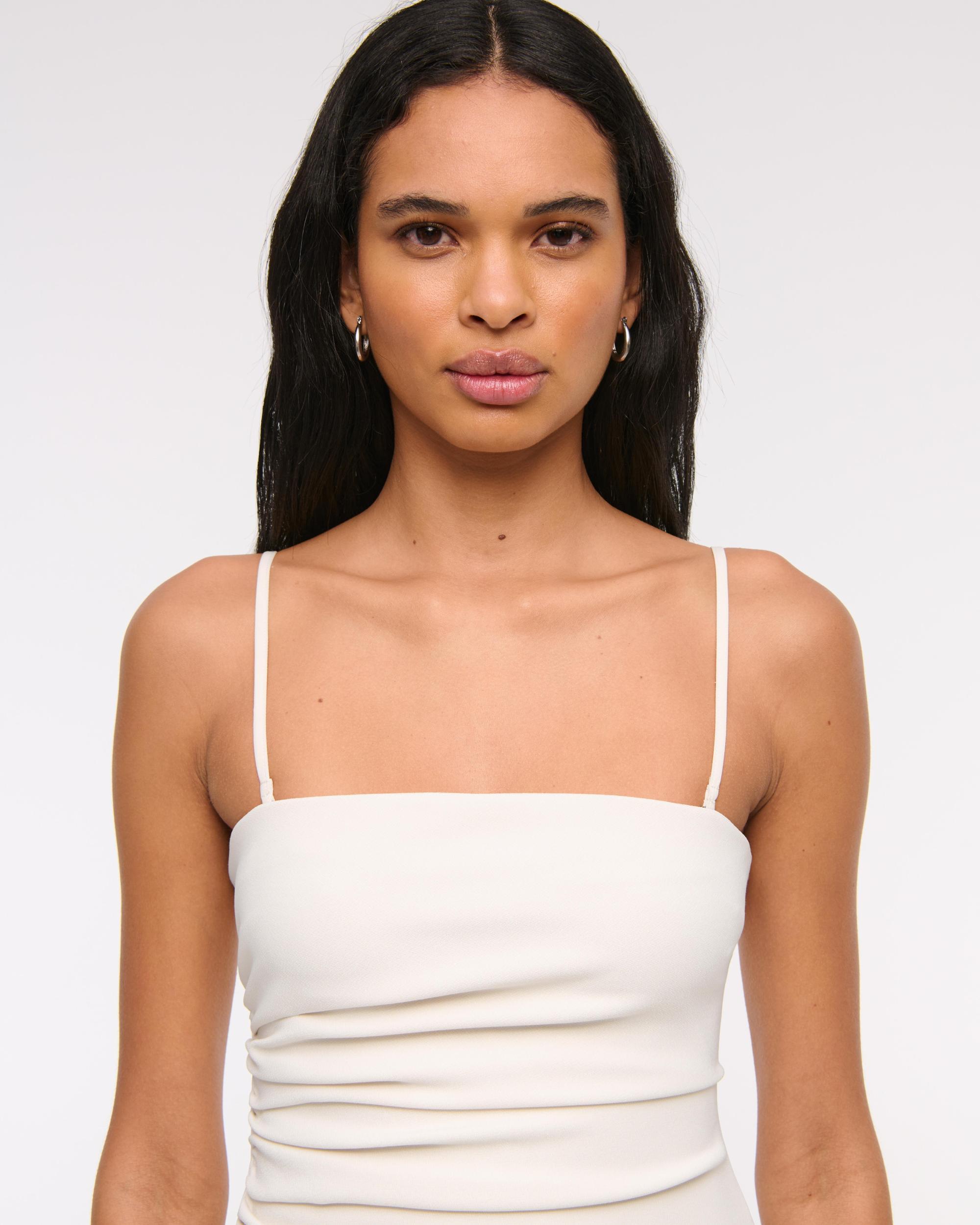 Long-Length Satin Tube Top Product Image