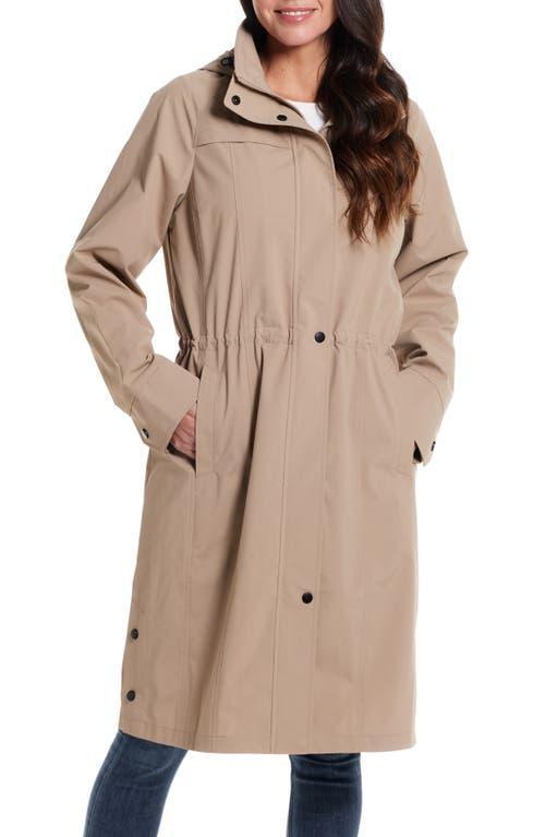 Women's Gallery Packable Rain Coat, Size: Large, Brown Product Image
