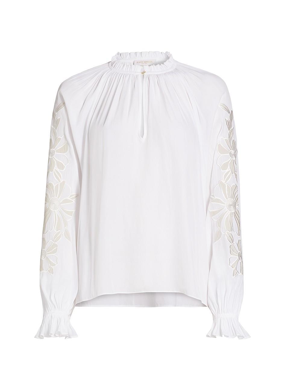Womens Nelida Embroidered Long-Sleeve Top Product Image