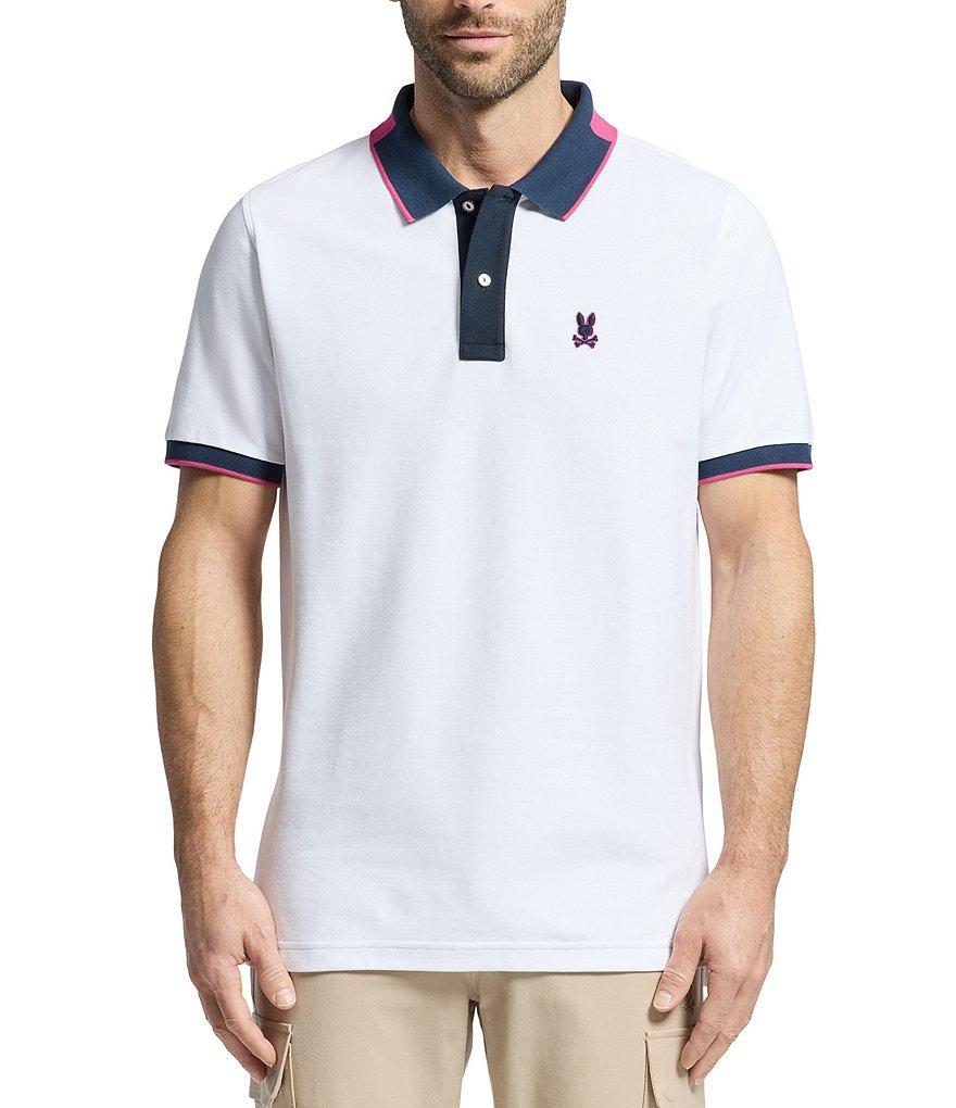 Psycho Bunny Thatcher Pique Short Sleeve Polo Shirt Product Image