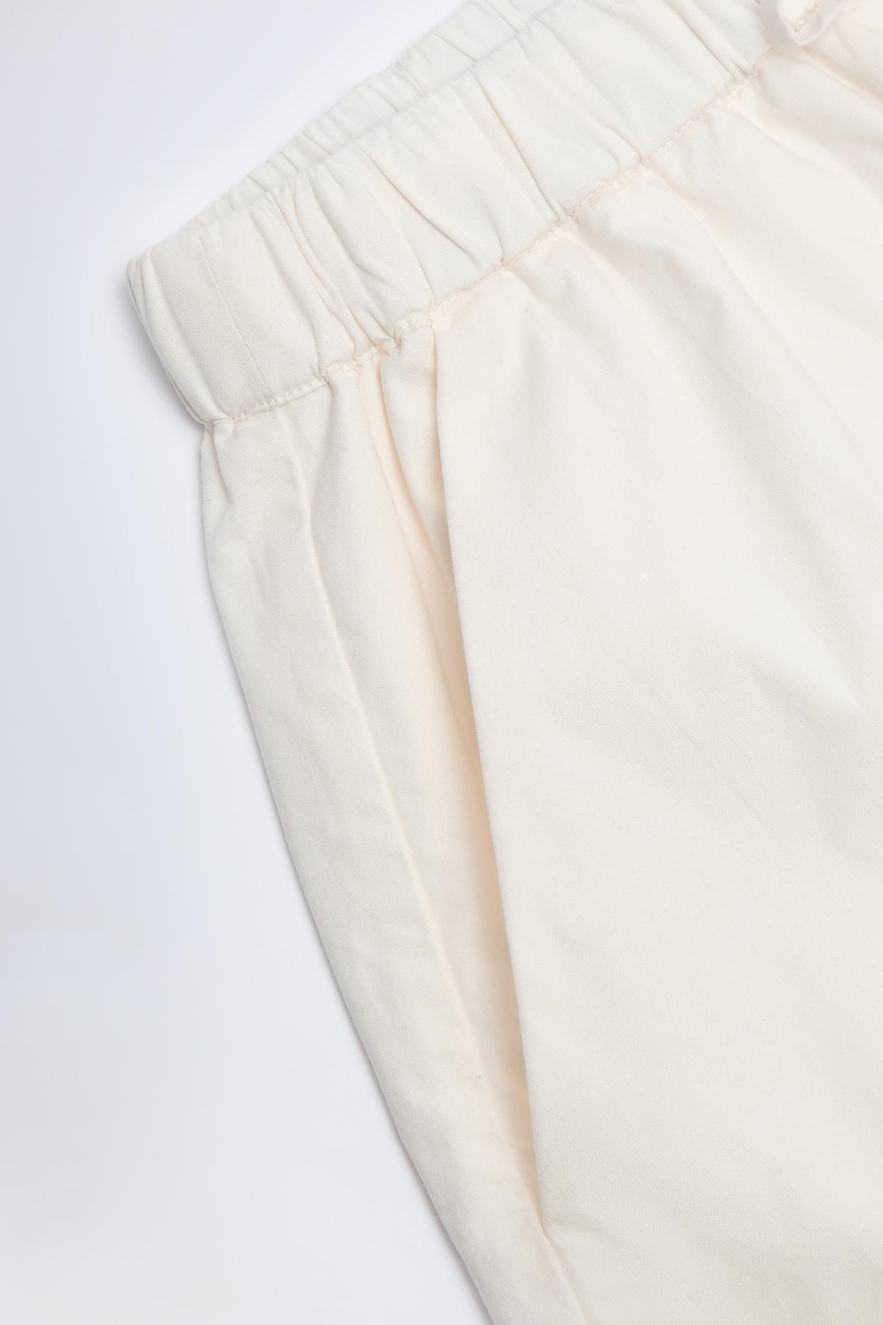 Mid-Rise Shorts in White Product Image