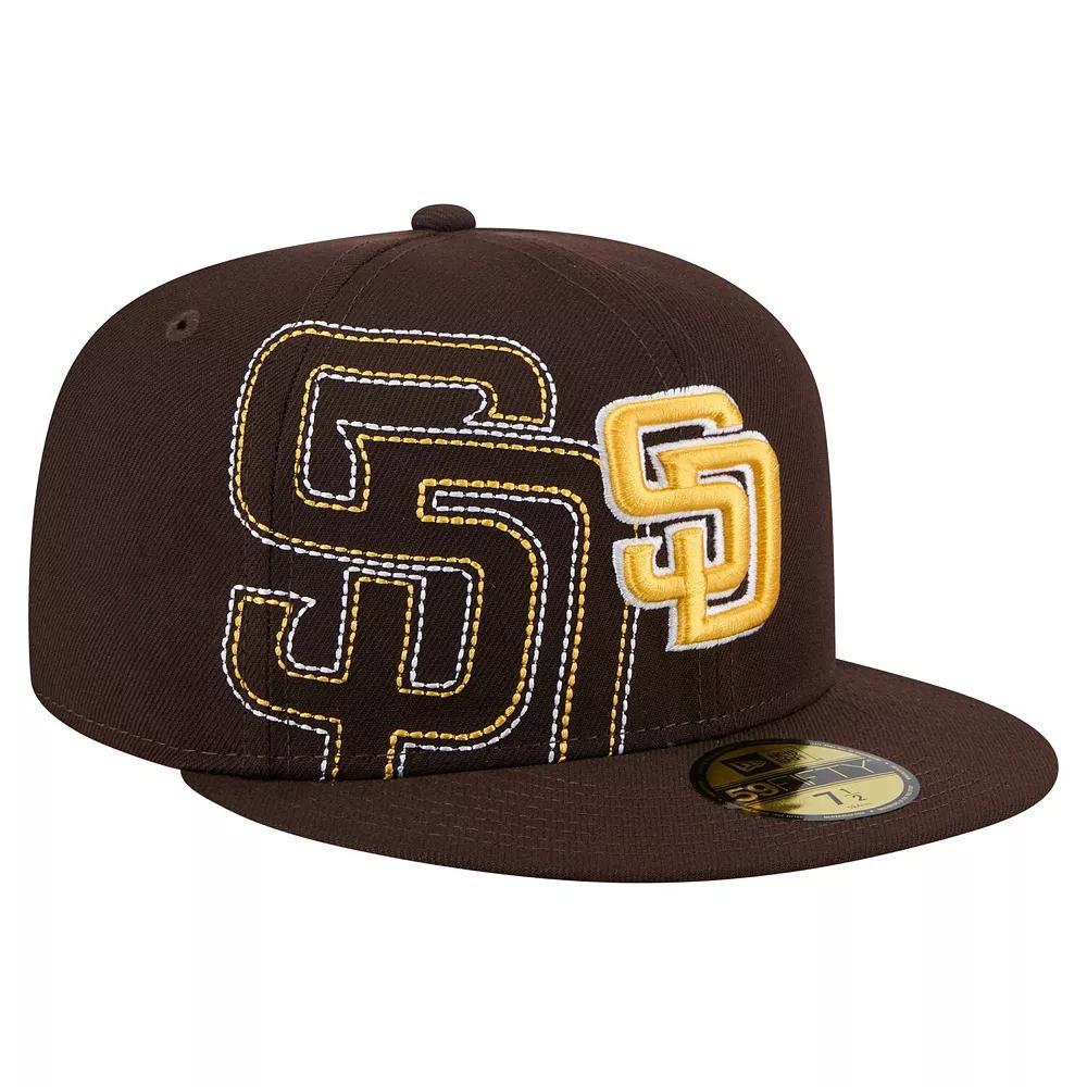 Men's New Era Brown San Diego Padres Yarn Stitch 59FIFTY Fitted Hat, Size: 7 1/4 Product Image