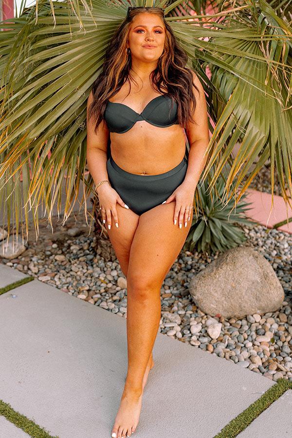 Just Add Water Bikini Top in Black Curves Product Image