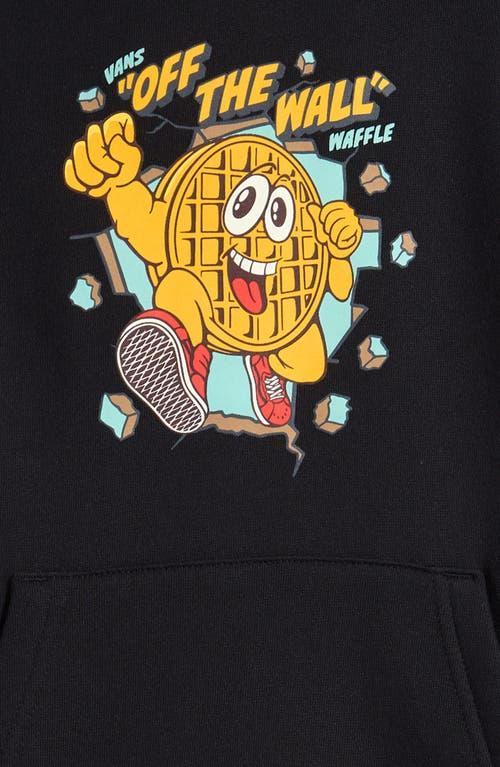 Vans Kids' Waffle Man Graphic Hoodie in Black at Nordstrom, Size 4 Product Image