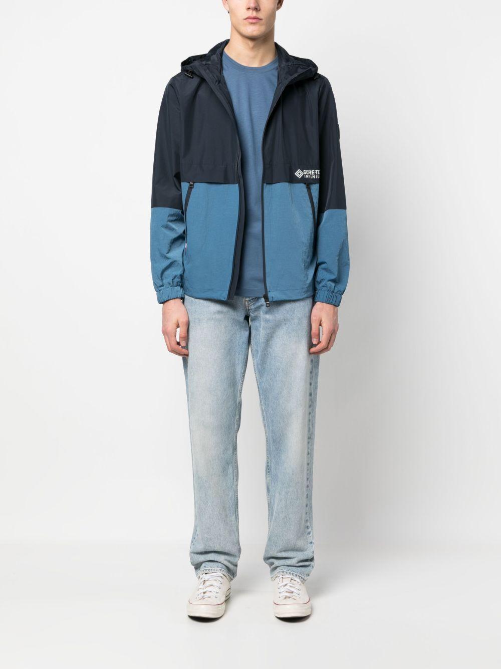 panelled-design hooded jacket Product Image