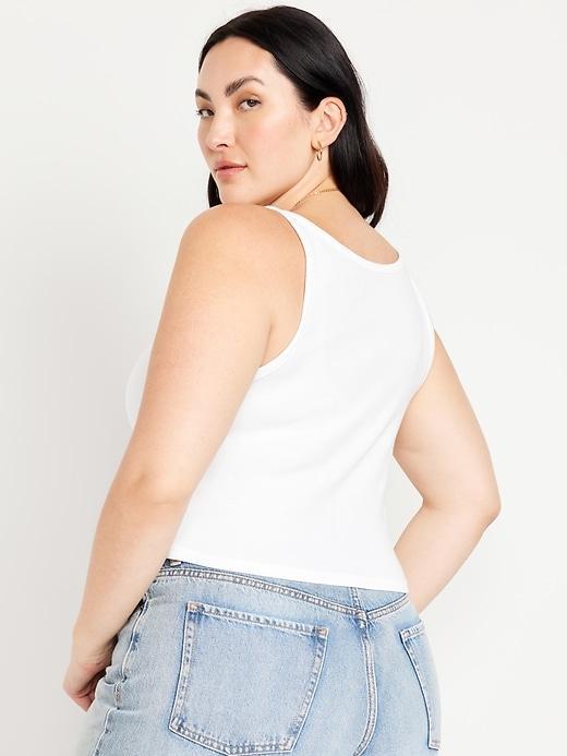 Ribbed Crop Tank Top Product Image