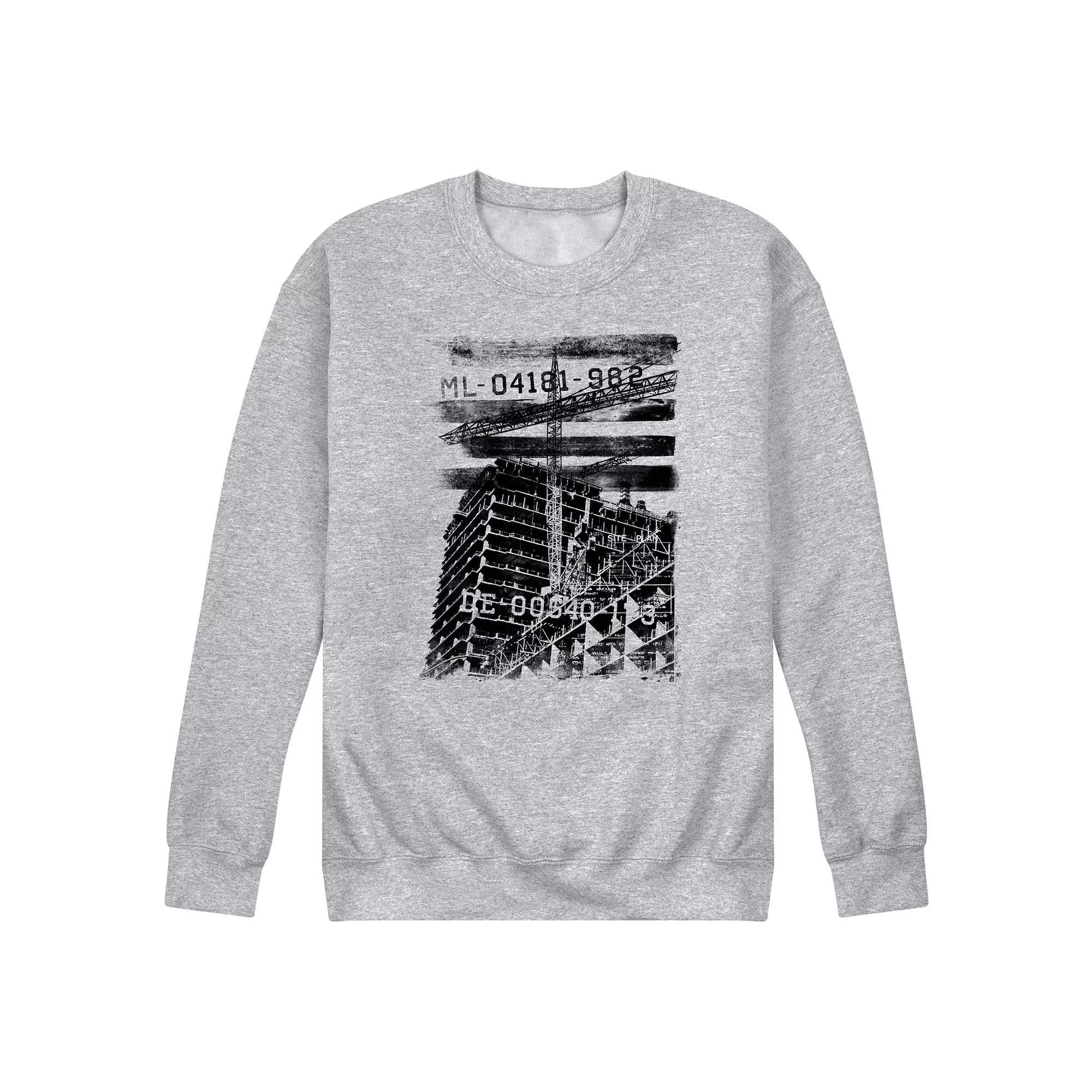 Mens American Made Fleece Sweatshirt Grey Gray Product Image