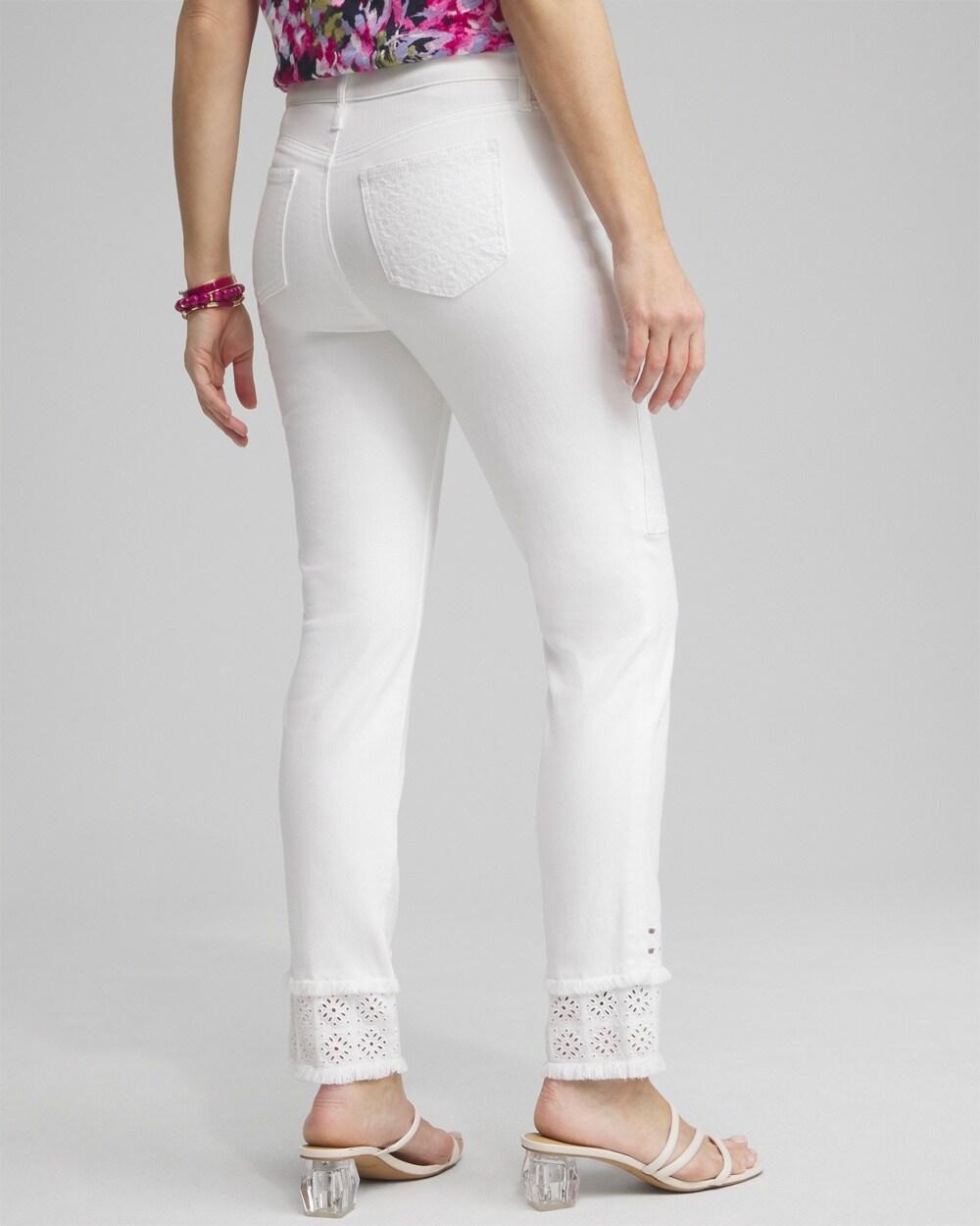 Girlfriend Double Fray Ankle Jeans Product Image