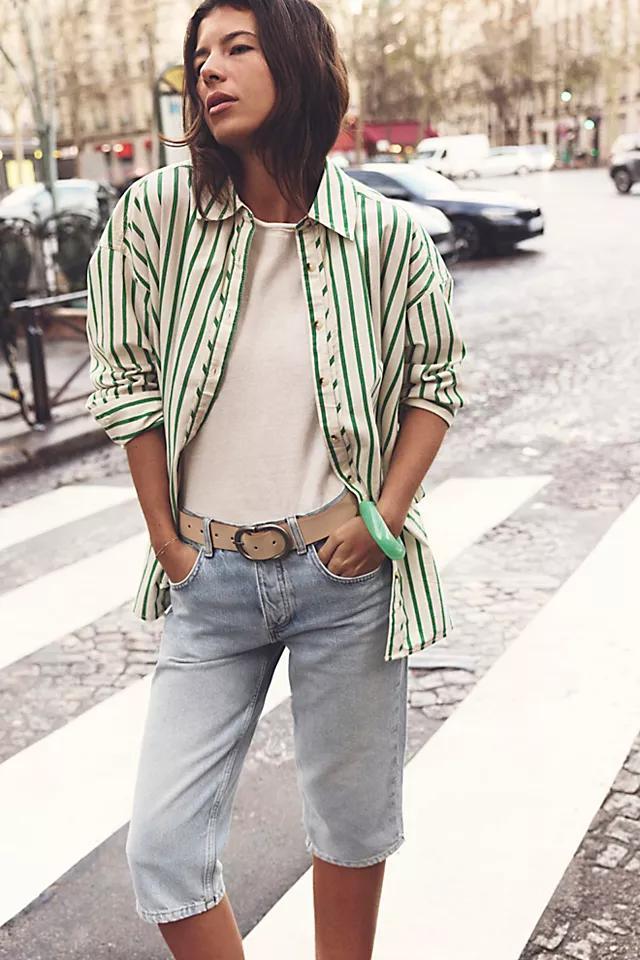We The Free Striped Varsity Vibes Shirt Product Image