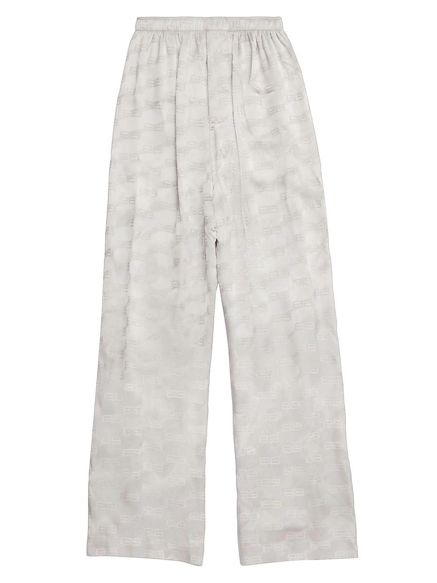 Logo Printed Pajama Pants Product Image