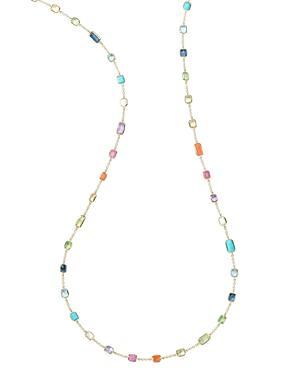 Ippolita 18K Yellow Gold Rock Candy Multi Stone Summer Rainbow Statement Necklace, 32.5 Product Image