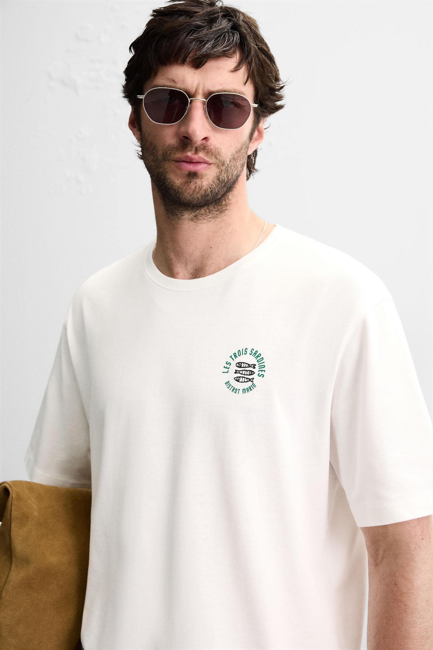 COMBINATION EMBROIDERY T-SHIRT Product Image