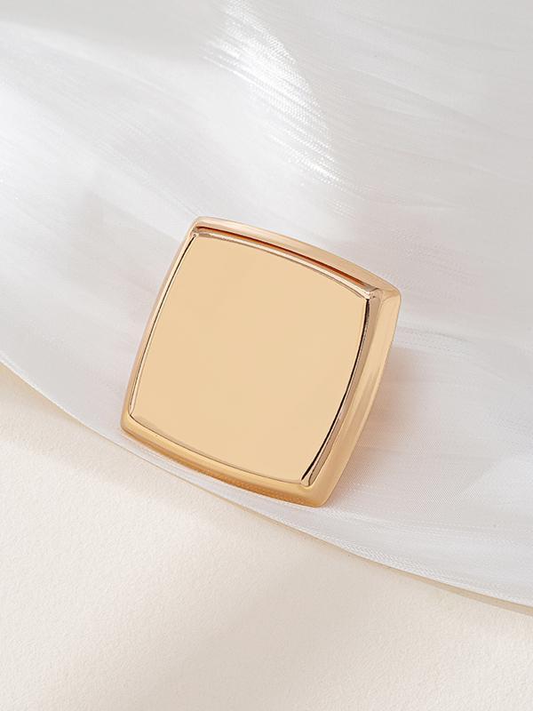 Geometric Shiny Solid Color Rings Accessories Product Image