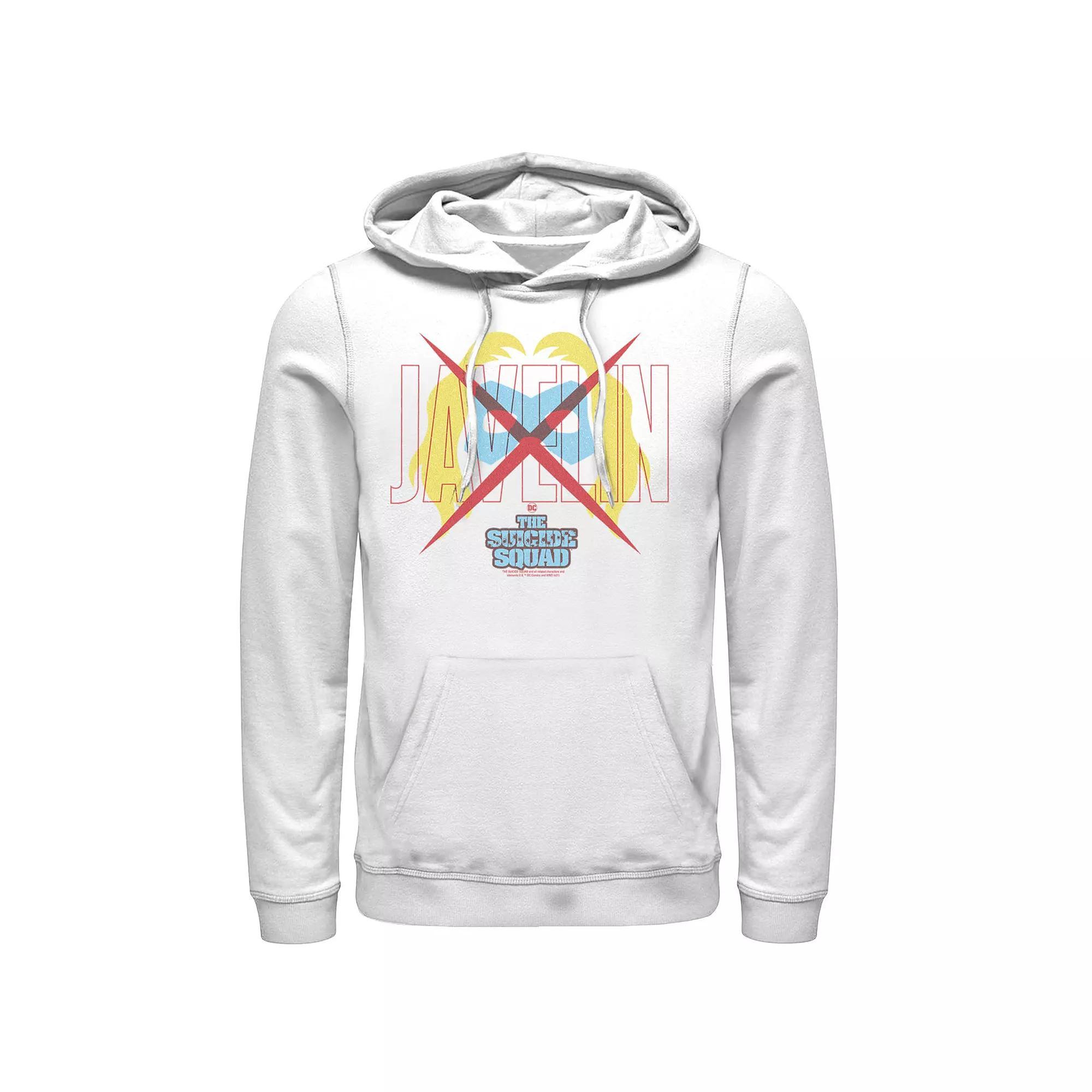 Men's The Suicide Squad Javelin Icon Logo Hoodie, Size: Small, White Product Image
