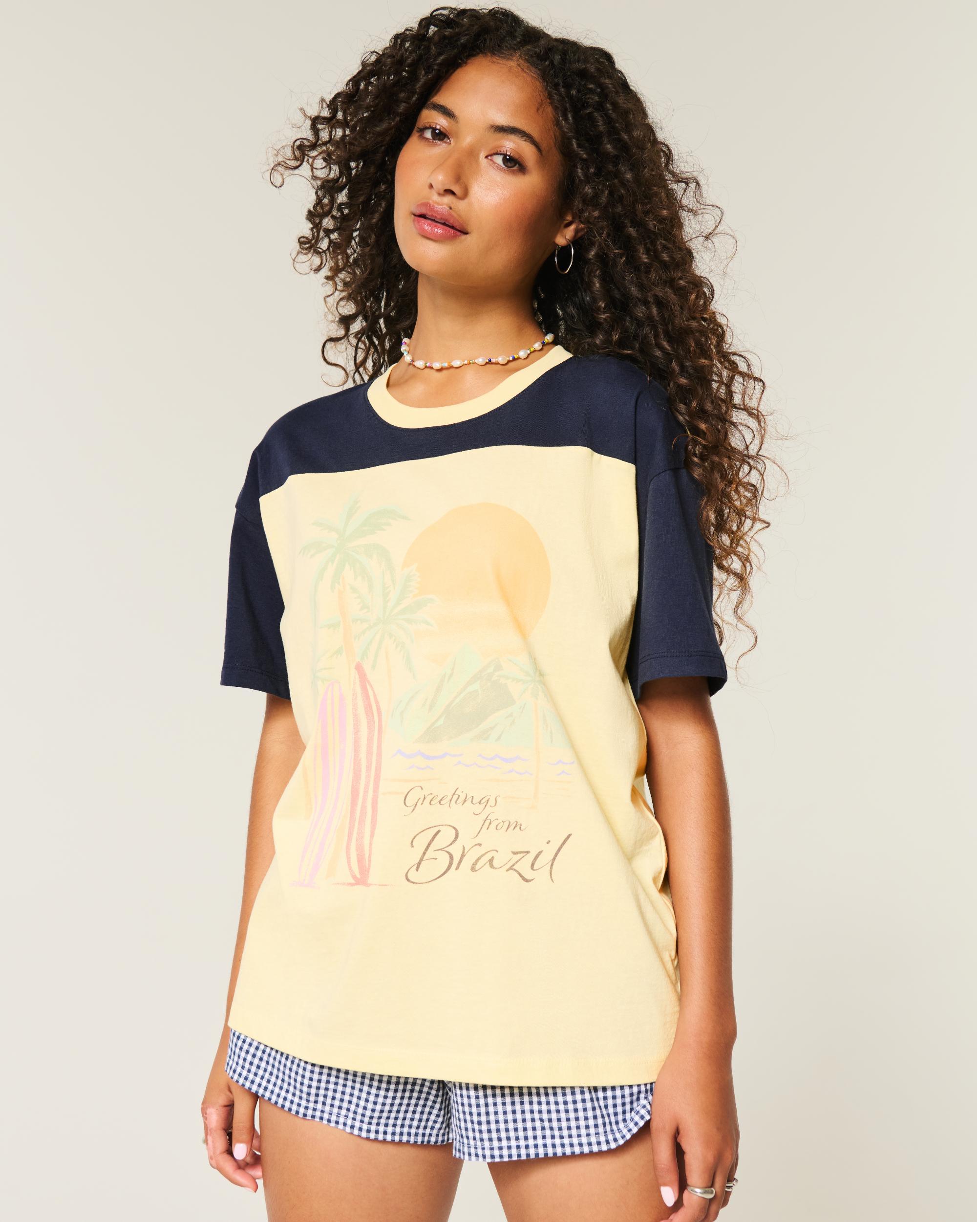 Oversized Brazil Graphic Tee Product Image
