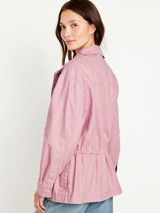 Cinched-Waist Utility Jacket Product Image