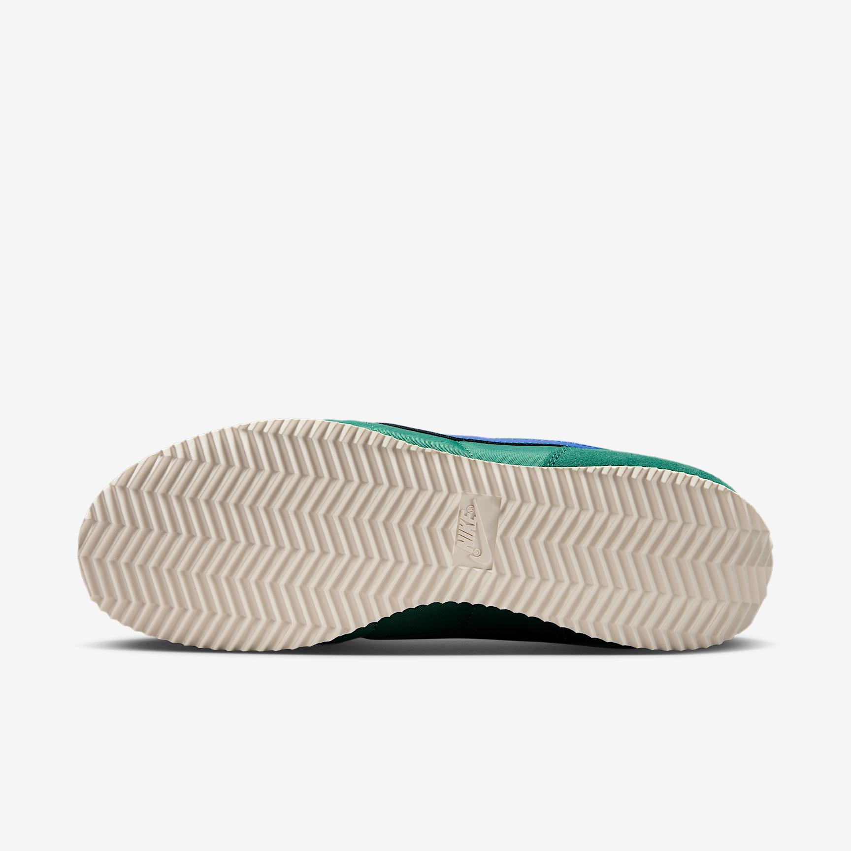 Nike Womens Cortex Textile Casual Shoes in Evergreen Aura/Sail/White Product Image