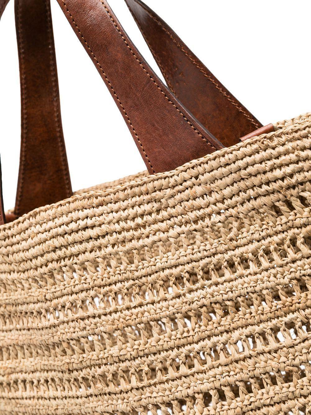 Nosy raffia tote bag Product Image
