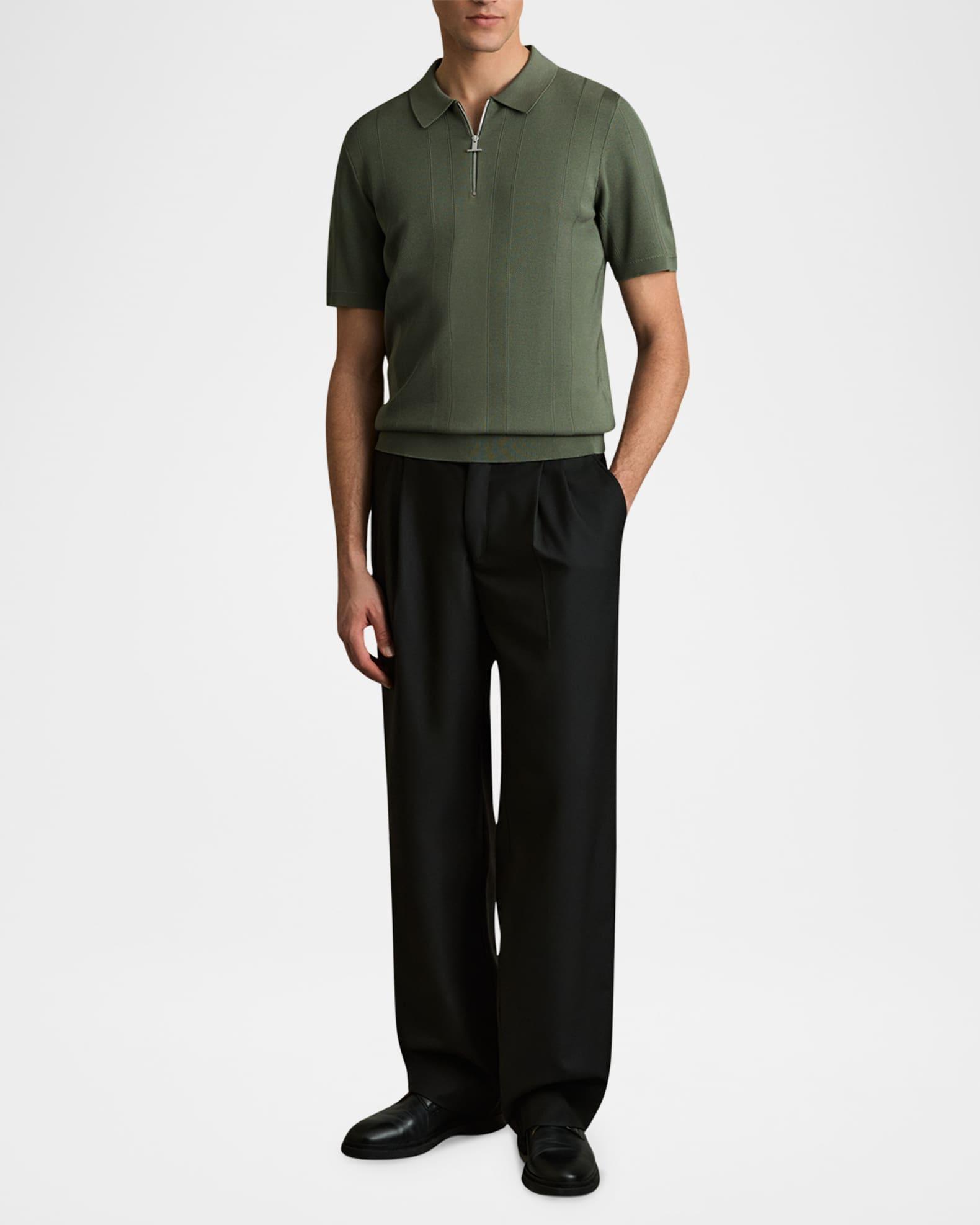 Mens Bart Half-zip Textured Polo Shirt Product Image