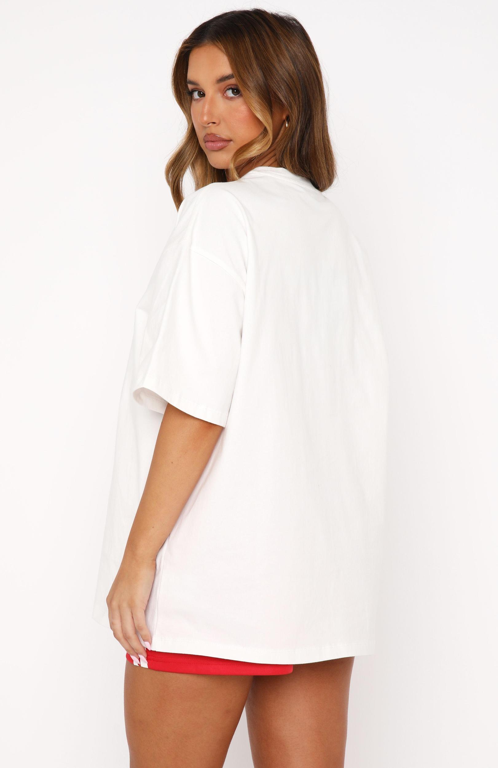 Sweet Like Sugar Oversized Tee White Product Image