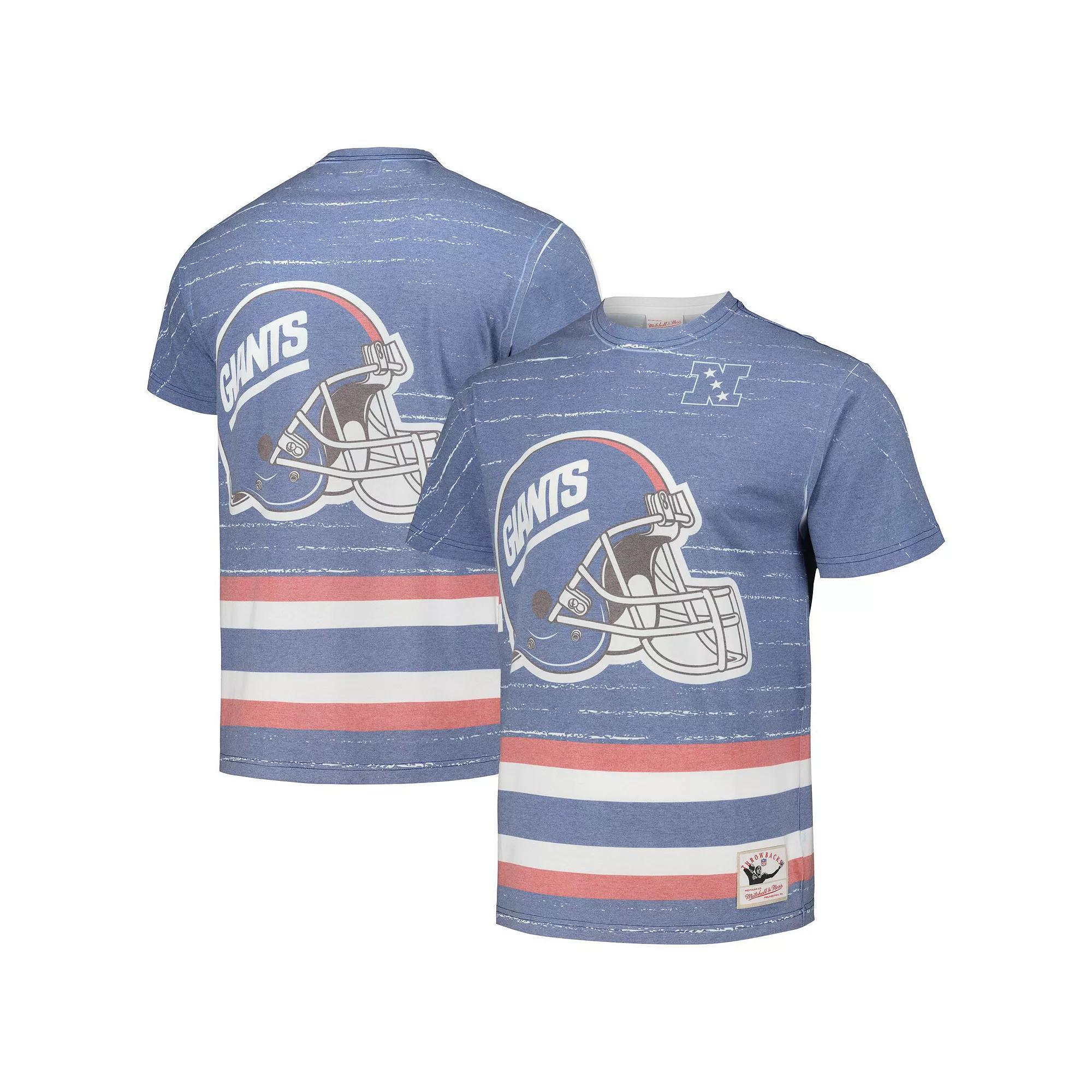 Men's Mitchell & Ness Royal New York Giants Jumbotron 3.0 T-Shirt, Size: Large, Blue Product Image
