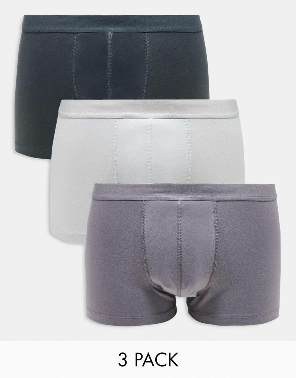 ASOS DESIGN 3 pack briefs in multiple colors Product Image