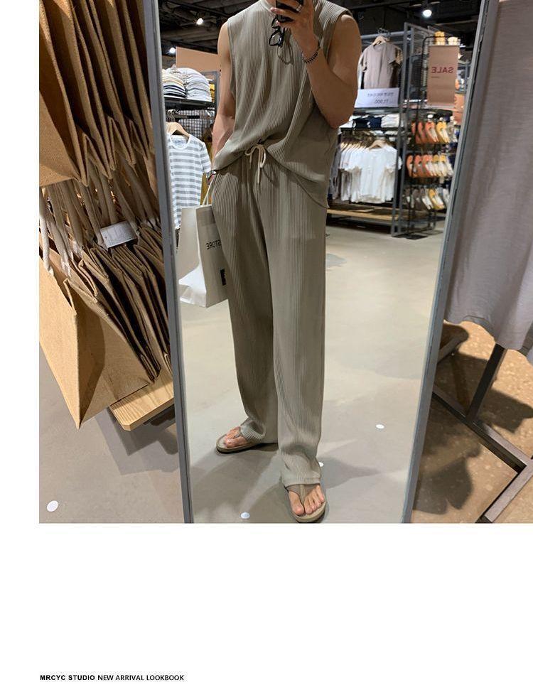 Plain Tank Top / Sweatpants Product Image