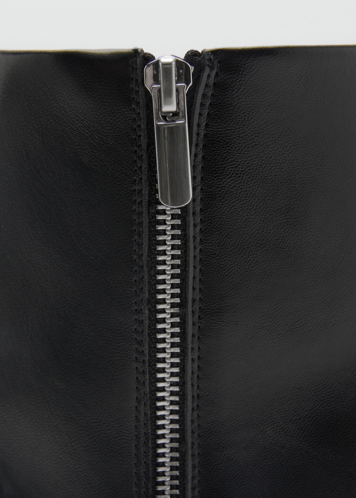 Pointed boots with zipper - Women | MANGO USA Product Image
