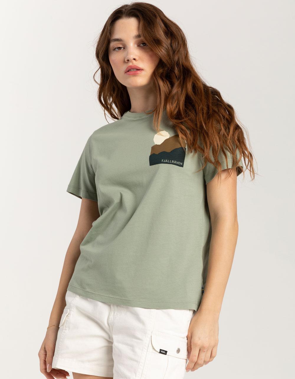 FJALLRAVEN Nature Womens Tee - GREEN Product Image